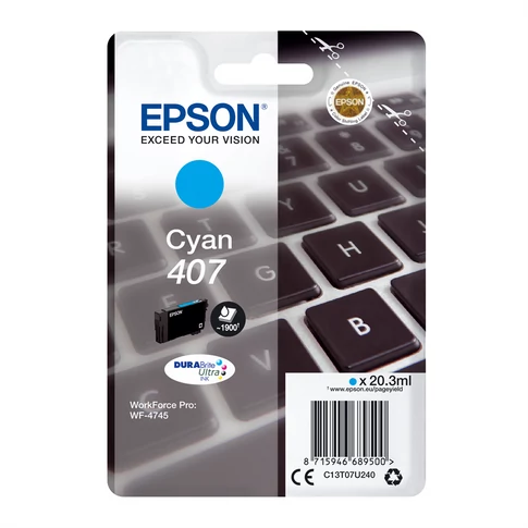 Epson T07U2 tintapatron cyan ORIGINAL