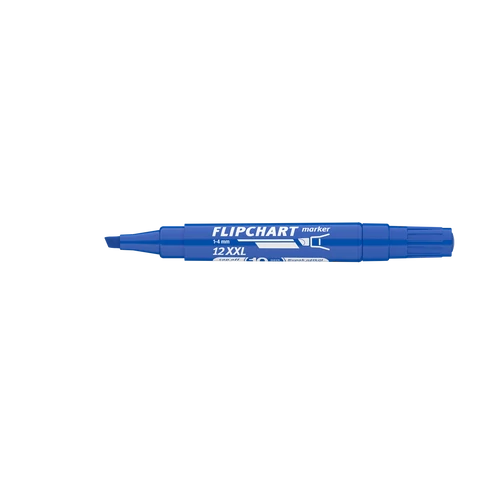 Flipchart marker kék színben – Artip 12XXL, vízbázisú, vágott hegyű filc 1–4 mm vonalvastagsággal táblázáshoz és kiemeléshez