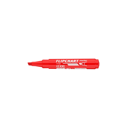 Flipchart marker vízbázisú 1-4mm, vágott Artip 12XXL piros 