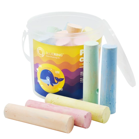 Aszfaltkréta vödrös Bluering® 15 db klf. szín,