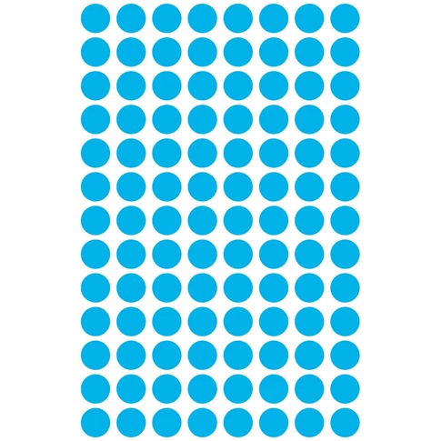 Etikett címke, jelölésre o8 mm, 104 címke/ív, 4 ív/doboz, Avery kék