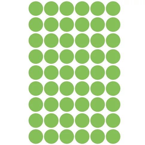 Etikett címke, o12mm, jelölésre, világos 54 címke/ív, 5 ív/doboz, Avery zöld
