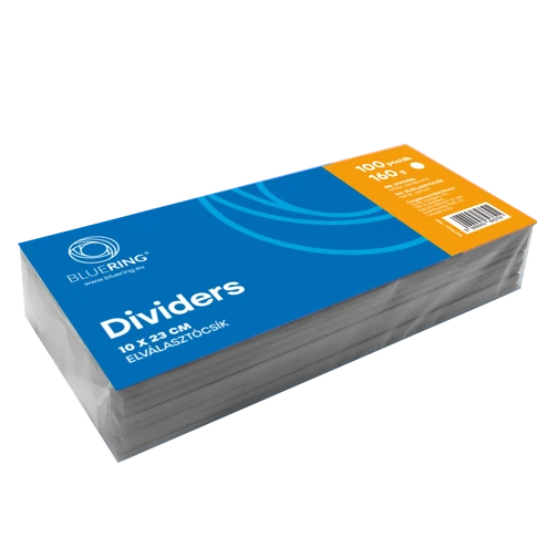 Bluering elválasztócsík karton 190 g/m², méret 10,5 × 24 cm, 100 db/csomag