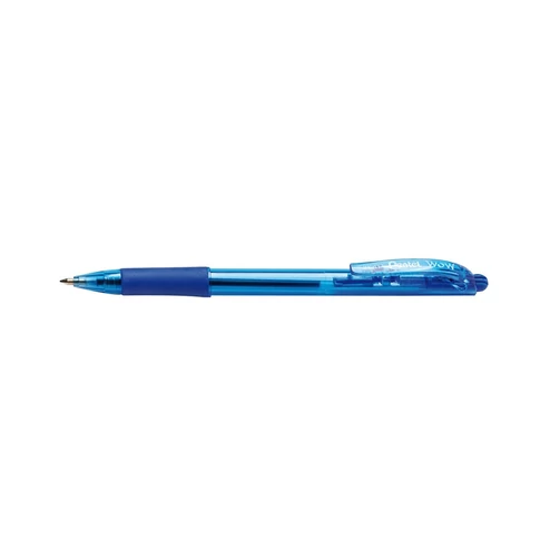 Pentel Wow nyomógombos golyóstoll 0,35 mm, kék tinta, gumírozott