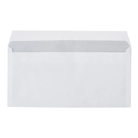 Jobb ablakos DL boríték 110×220 – Bluering® szilikonos, bélésnyomott, fehér, számlák és levelek küldéséhez