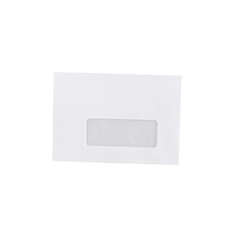 Boríték LC/6 enyvezett bélésnyomott jobb ablakos 35x90mm 114x162mm J28A20 Bluering® fehér