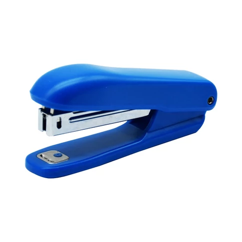 Bluering® BR100 kék tűzőgép, NO.10 kapocshoz, 10 lap kapacitással, asztali irodai használatra