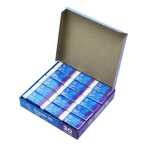 Radír 30-as fehér szögletes papír tokban Bluering® 