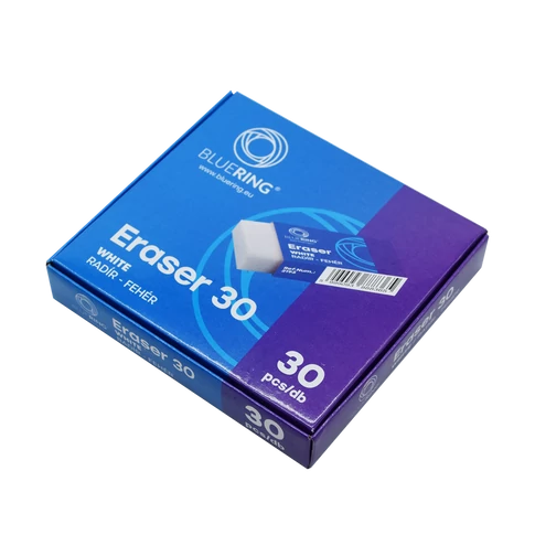 Radír 30-as fehér szögletes papír tokban Bluering® 