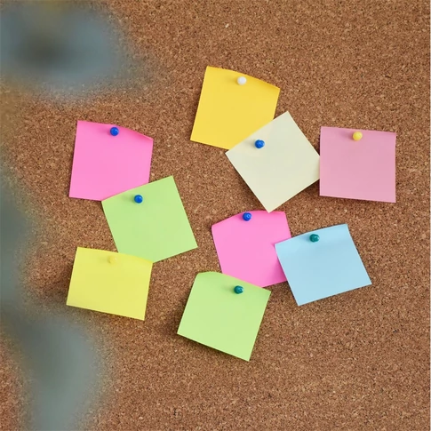 Pasztellkék öntapadó jegyzettömb 75x75mm, 80lap, Bluering®