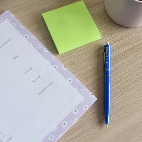 Bluering Z3 kék golyóstollak együtt – 0,8 mm nyomógombos kék testű tollszett