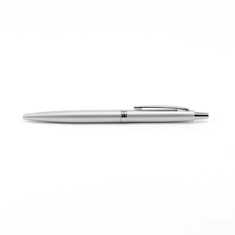 Golyóstoll 0,8mm, fém, rozsdamentes acél test, díszdobozban Bluering® Metal, írásszín kék