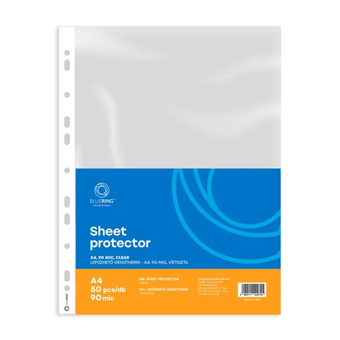 Bluering 50 db A4 Genotherm tasak, lefűzhető, extra vastag 90 mikronos