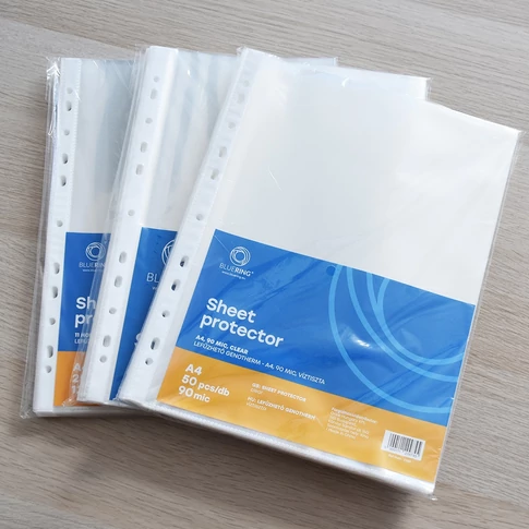 Bluering 50 db A4 Genotherm tasak, lefűzhető, extra vastag 90 mikronos