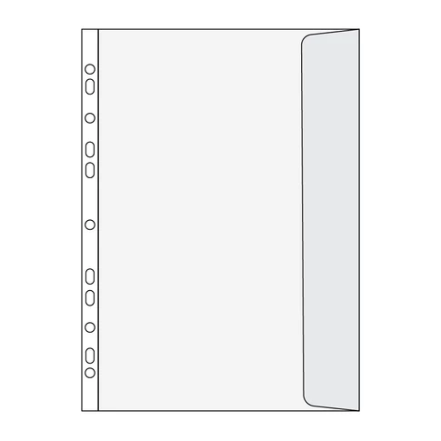 Genotherm lefűzhető, A4, 100 micron narancsos oldalt füles Bluering® 10 db/csomag, 