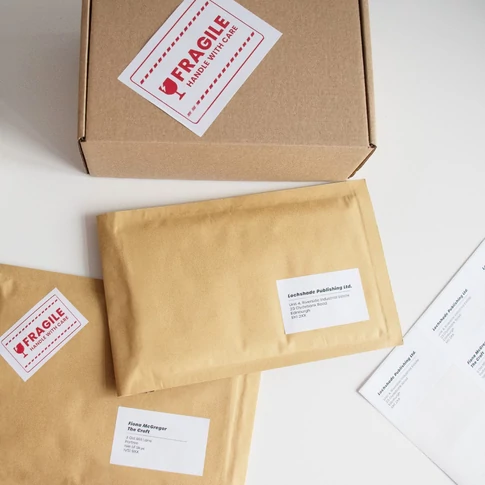 Etikett címke, 210x148mm, 100 lap, 2 címke/lap, csomagküldéshez, jelöléshez