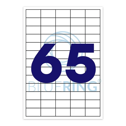 Dokumentumok, dossziék, csomagok jelölésére használható Bluering etikett címke 38,1×21,2 mm