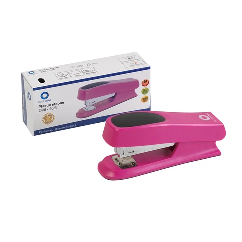 Tűzőgép 24/6 20 lap pink BLUERING L0204