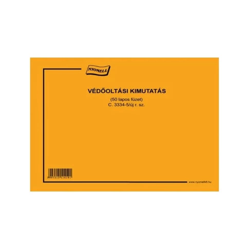 Védőoltási kimutatás c.3334-5/2009új