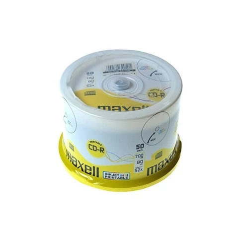 Maxell CD-R80 52x nyomtatható 50 db/henger