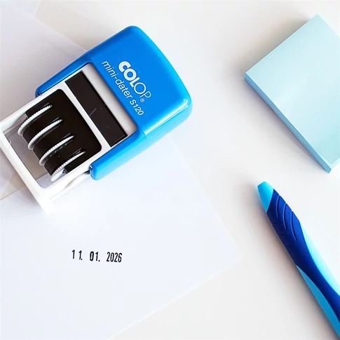 Dátumbélyegző S 120 Mini Dátum, fordított dátum számmal