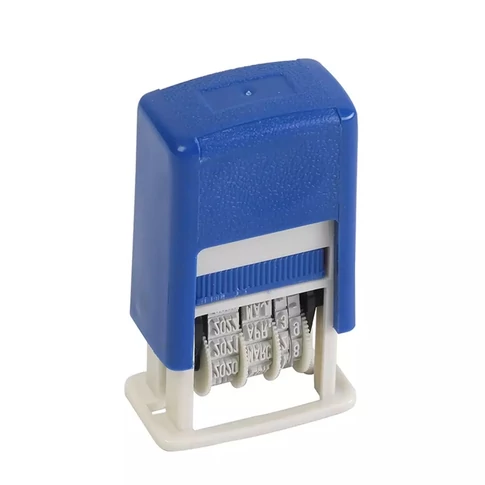 Bluering Dátumbélyegző, állítható év/hónap/nap formátummal, karaktermagasság 3,8 mm, méret 68×23×46 mm – irodai bélyegzéshez