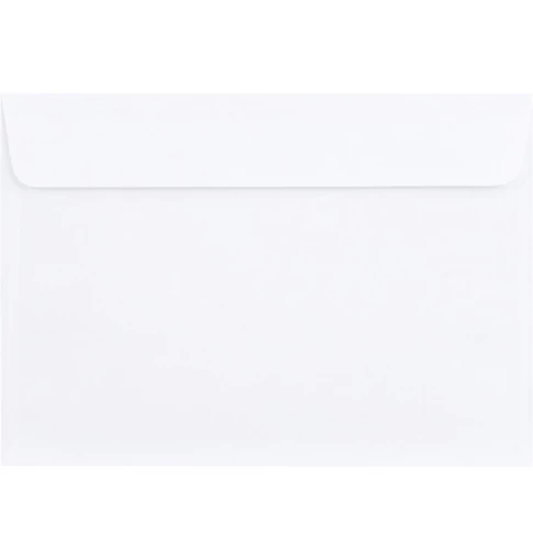Bluering LC/6 méretű szilikonos zárású, bélésnyomott fehér boríték 114×162 mm-es méretben