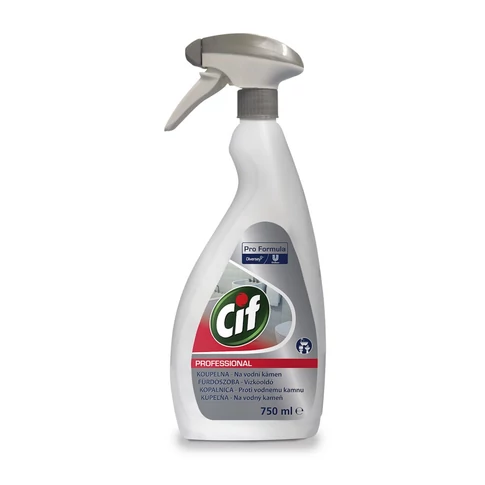 Cif Professional Washroom 2in1 szanitertisztító 750 ml szórófejes vízkőoldó szappanmaradvány ellen