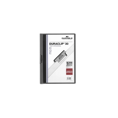 Klip mappa 30 lap DURABLE DURACLIP®, antracit