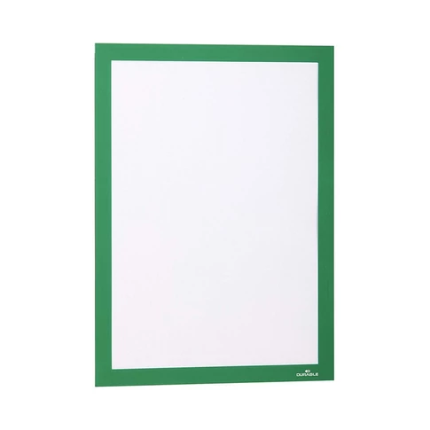 Infókeret A4, XXL csomag, 10 db/doboz, Durable Duraframe® zöld
