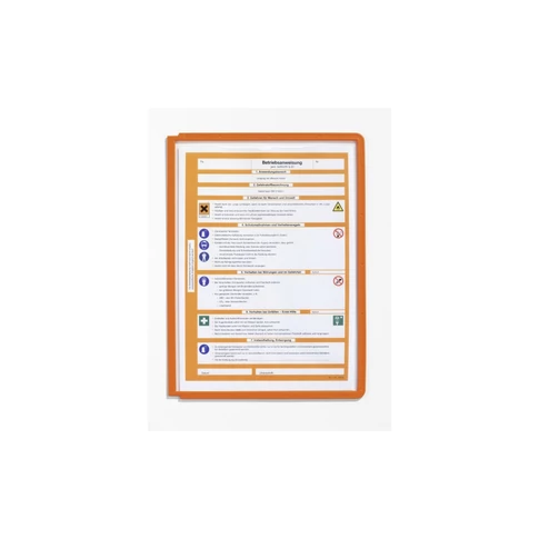 Bemutató tábla panel SHERPA, A4 narancs 5db/csomag