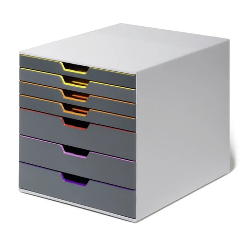 Fiókos irattároló, 7 fiókkal, Durable Varicolor® 7