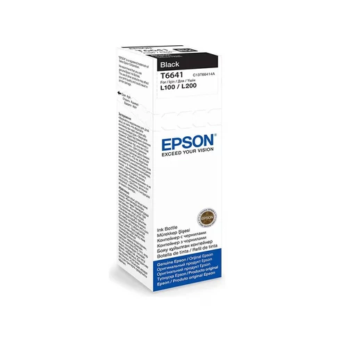 Epson T6641 eredeti fekete tinta 70 ml – original (black) tintapalack, megbízható utántöltés és tiszta fekete nyomatok