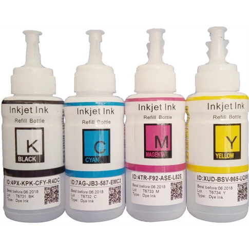 Ink Epson Universal dye CY 100 ml ORINK – cián utántöltő tinta palack; otthoni és irodai nyomtatáshoz Epson kompatibilis töltőanyag