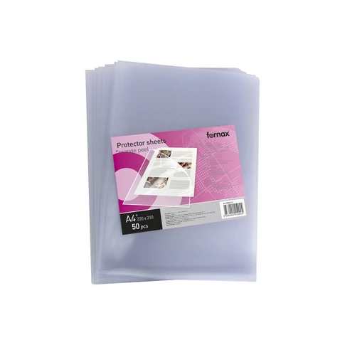 Narancsos felületű A4 genotherm tasak Fornax – L kialakítás (felül + oldalt nyitott), 80 mikron, iratvédelemhez