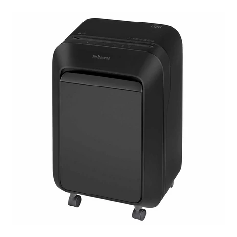 Iratmegsemmisítő, 14lap mikrokonfetti vágás 2x12mm, Fellowes® Powershred LX211, fekete