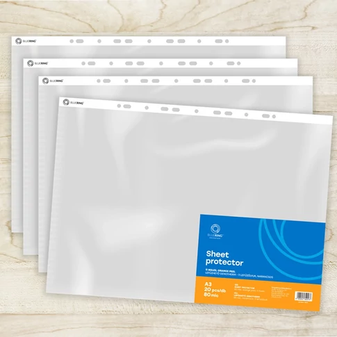 Bluering Genotherm A3 álló, 80 mikron, narancsos felületű lefűzhető tasak – 20 darabos csomag