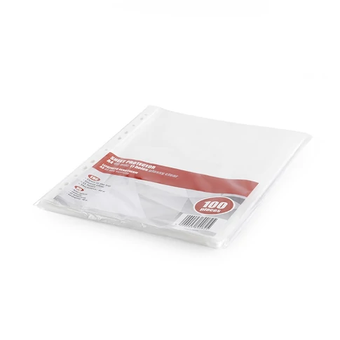 Genotherm A4-es lefűzhető tasak 40 µm vastagságban, fényes víztiszta kivitelben, 100 darabos kiszerelés