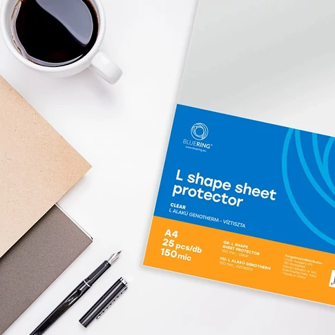 Genotherm `L` A4, 150 micron víztiszta Bluering® 25 db/csomag, 
