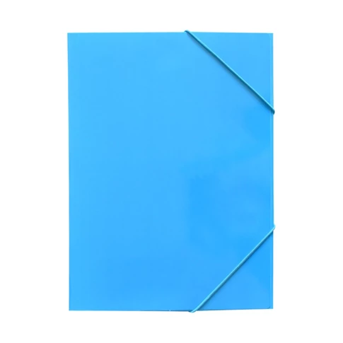 Bluering A4 gumis mappa 300 g karton sarokgumírozással kék színben