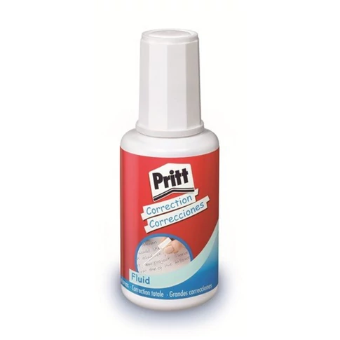 Pritt márkájú, 20 ml-es alkoholos hibajavító folyadék precíz javításhoz kézzel írt és nyomtatott dokumentumokon