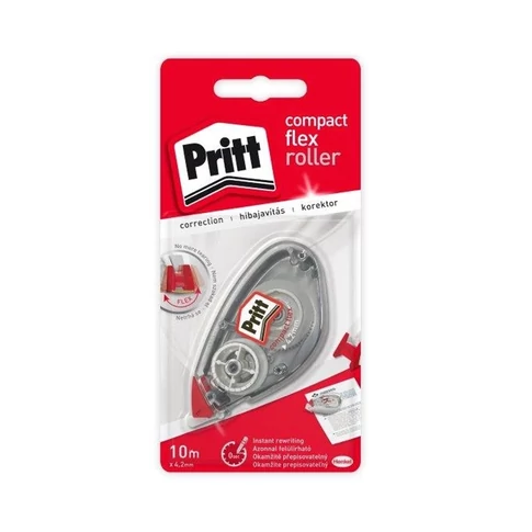 Pritt hibajavító roller Compact Flex, 4,2 mm × 10 m, fehér szalag