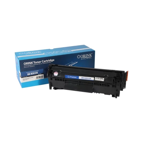 ORINK utángyártott HP Q2612X fekete toner, nagy kapacitású kivitel, HP LaserJet nyomtatókhoz
