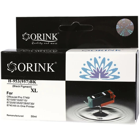 Utángyártott HP 953XL L0S70AE tintapatron black ORINK