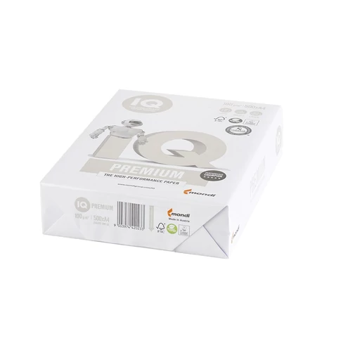 Vastagabb A4 másolópapír 100 g – IQ Premium 500 lap, minőségi dokumentumokhoz, jelentésekhez és hivatalos anyagokhoz