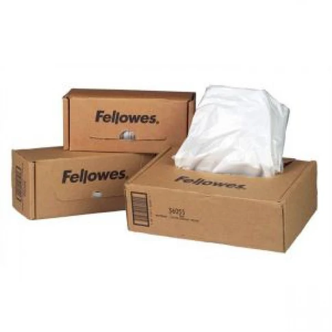 Hulladékgyűjtő zsákok iratmegsemmisítőhöz, 50-75 literes kapacitásig, Fellowes® 50 db/csomag,