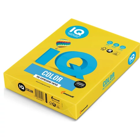 Másolópapír, színes, A4, 80g. IQ IG50 500ív/csomag, intenzív mustársárga