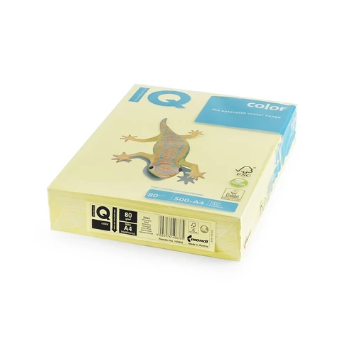 Citromsárga IQ másolópapír A4 – 80 g/m², 500 lap, ZG34 trend színkód, színes dokumentumokhoz