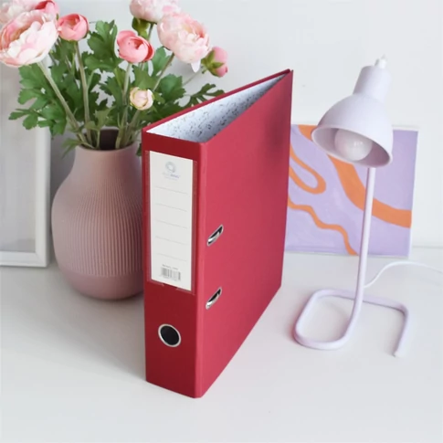 Bordó Iratrendező A4, 7,5cm, Bluering®, archiválás, irodai rendszerezés