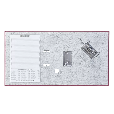 A4-es iratrendező 5 cm-es gerincvastagsággal Bluering Smart bordó színben, lapraszerelt verzió